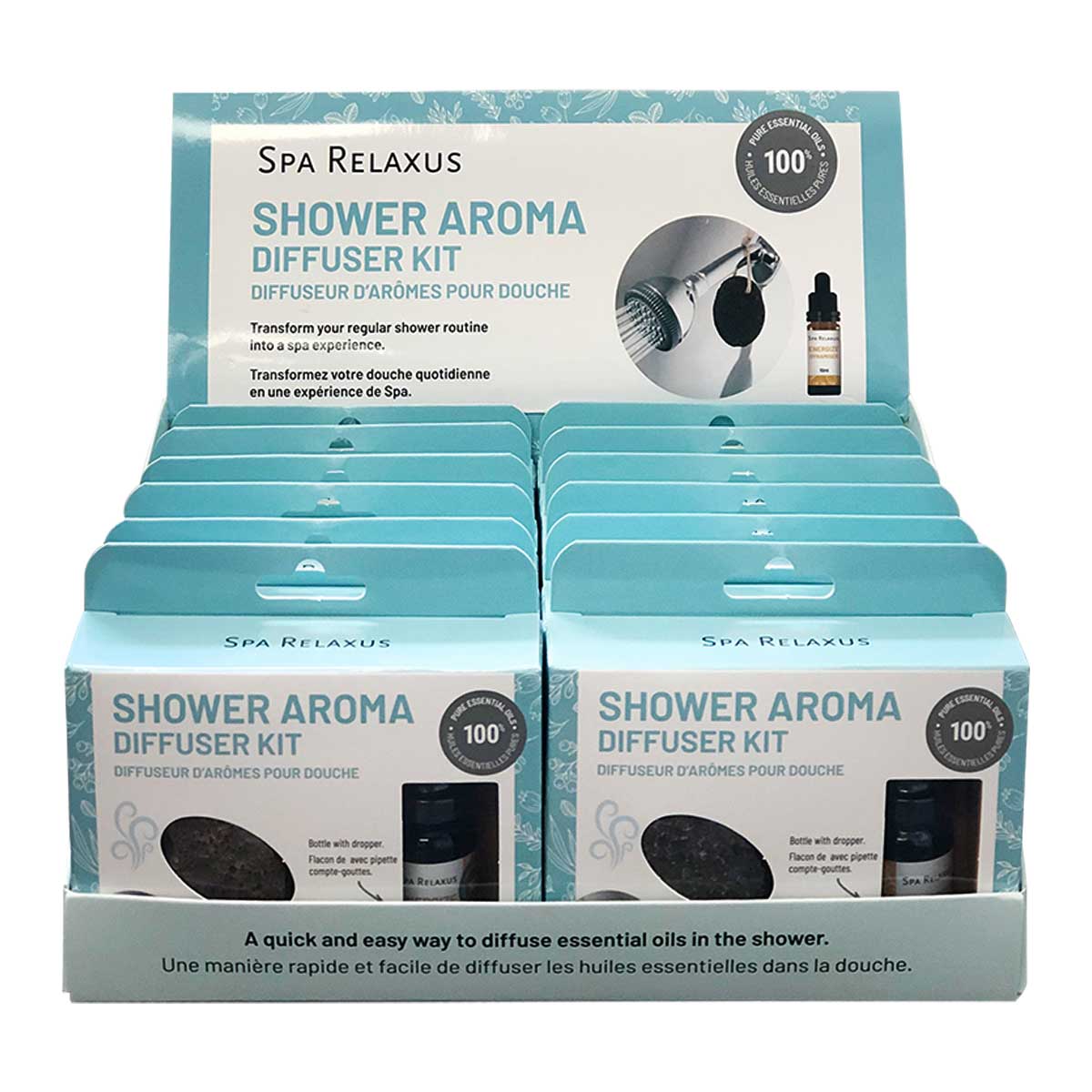 Wholesale Shower Aroma Diffuser Kit Displayer of 12