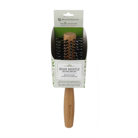 Wholesale Boar & Nylon Bristle Bamboo Round Hair Brush