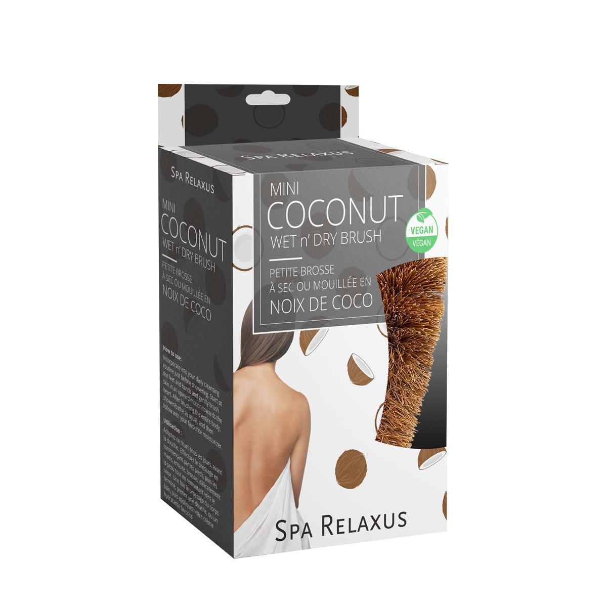 Wholesale Coconut Wet n' Dry Brush Mini
