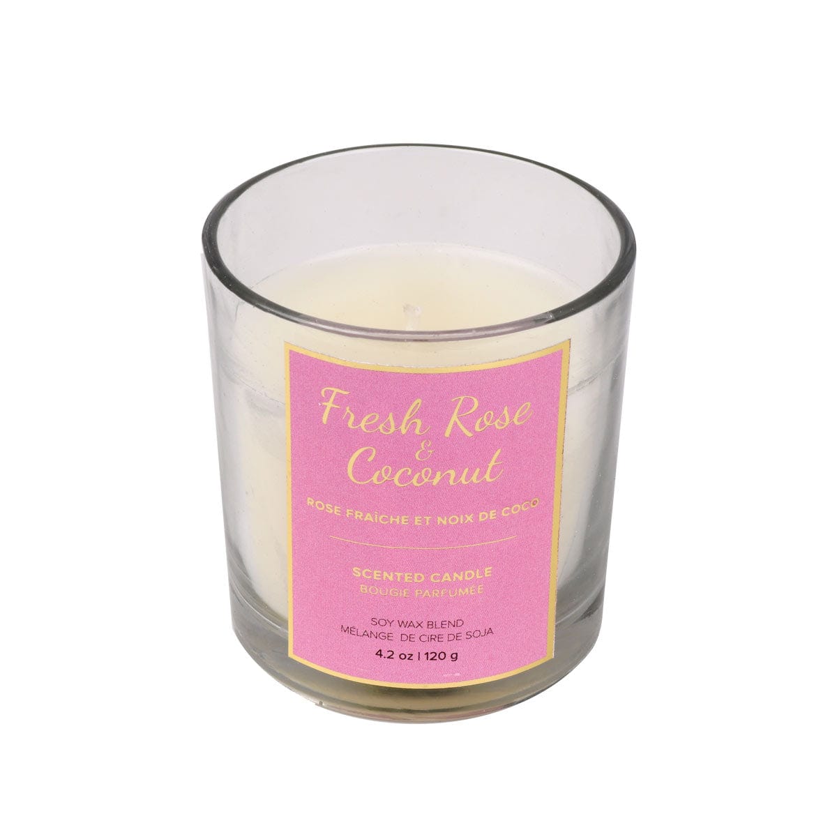 Wholesale Scented Candle, Boxed, Fresh Rose & Coconut