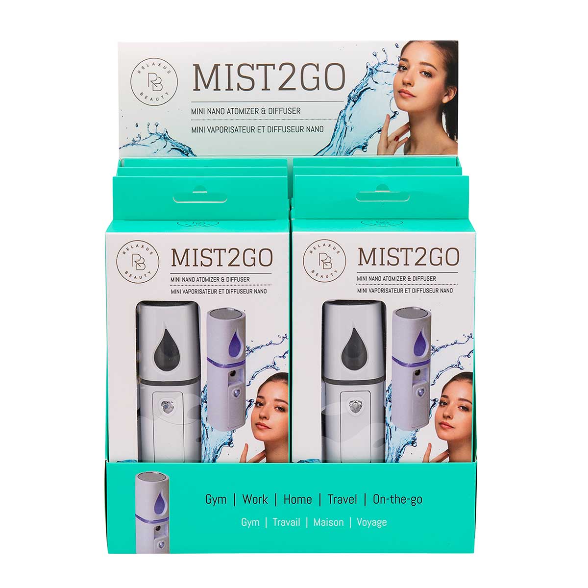 Relaxus Beauty Wholesale Mist 2 Go Mini Atomizer & Diffuser