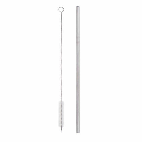 Wholesale Stainless Steel Reusable Straws (10-pack)  