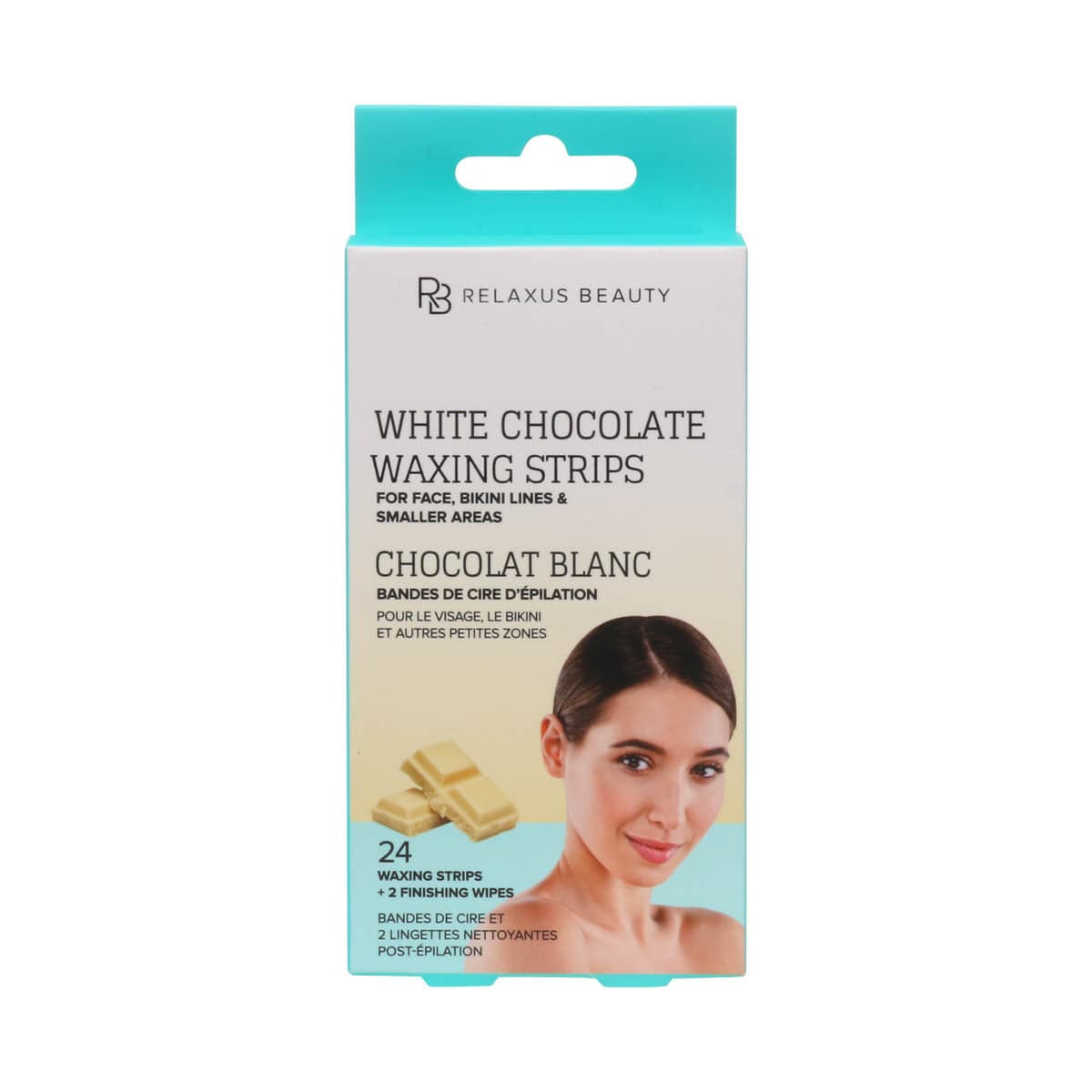 Face Wax Strips white chocolate
