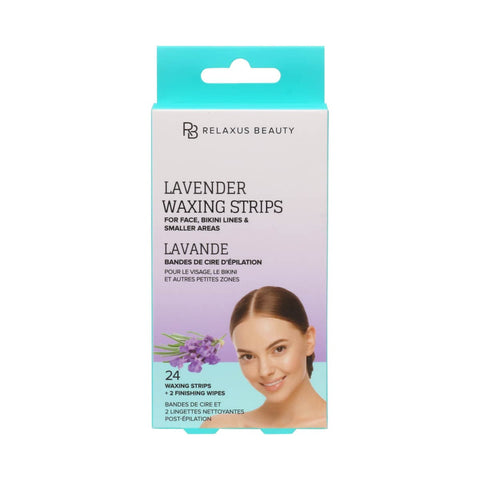 Face Wax Strips lavender