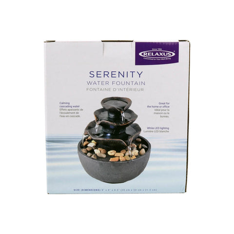 Serenity Indoor Water Fountain box
