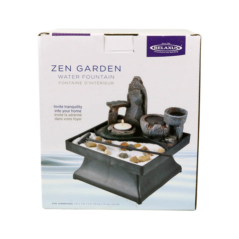 Zen Garden Indoor Water Fountain box
