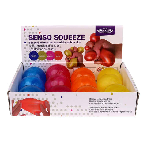Wholesale Senso Squeeze Stress Balls - Displayer of 12