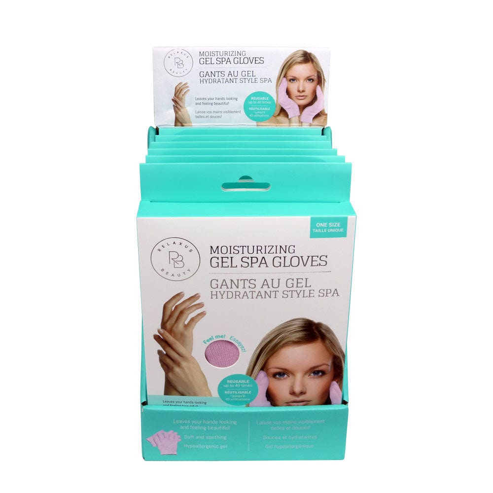 Wholesale Moisturizing Spa Gloves - Displayer of 6