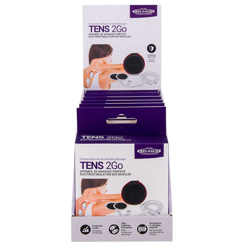 Wholesale Tens 2 Go Muscle Stimulating Massager - Displayer of 6