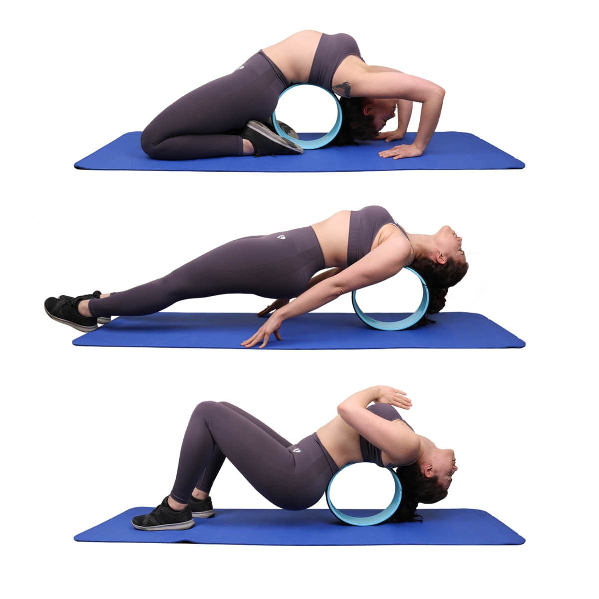 Exerfit Yoga Wheels in use