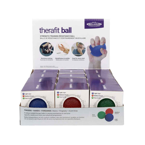 Wholesale Therafit Hand Therapy Balls Displayer of 12